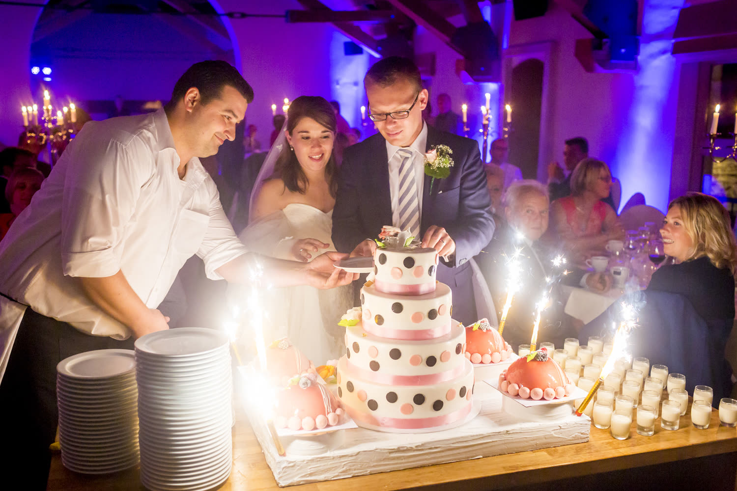 Trouwfeest in de Infirmerie